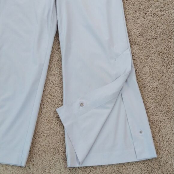 Athleta Tribeca Straight Wide Leg Capri Length Pants Light Grey Size 2 - Picture 4 of 8
